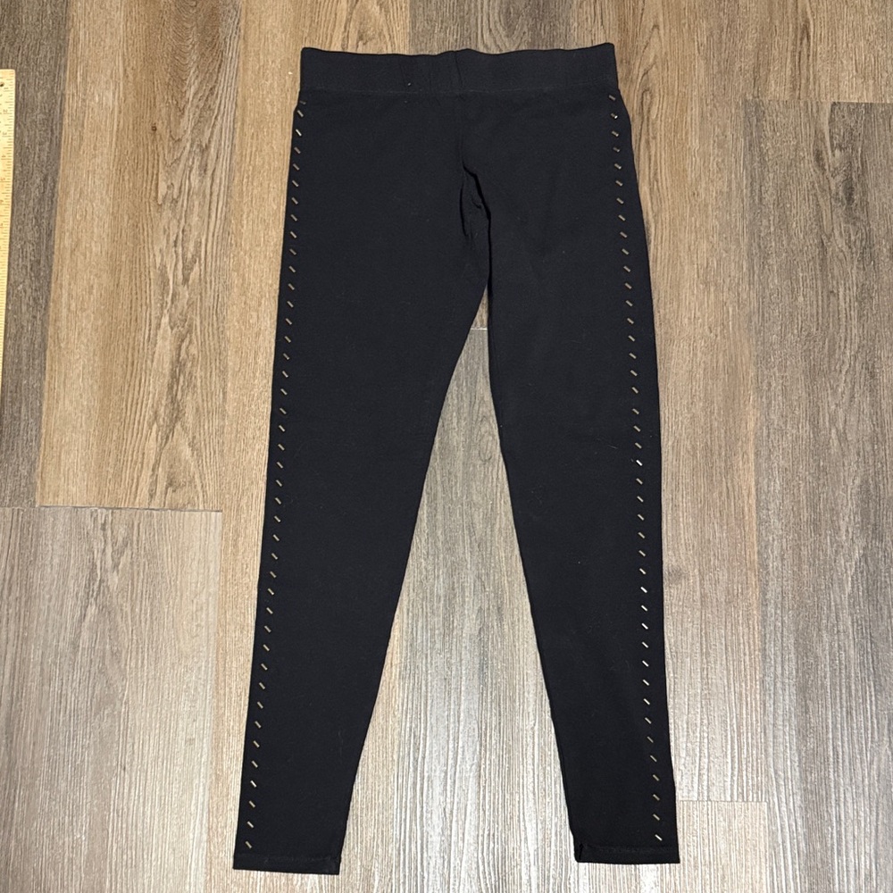 Maurices Black Leggings with Stud Accents